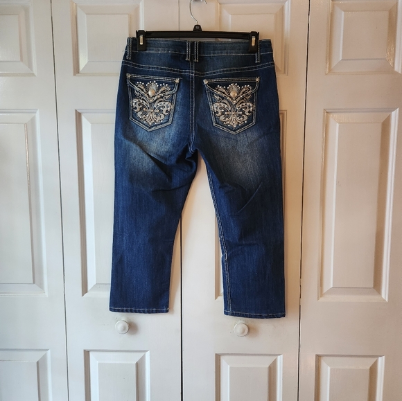 New Direction Dark Blue Crops Size 12 - Picture 2 of 3